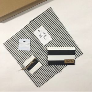 Black Stripe Jewelry Envelope Packaging Set
